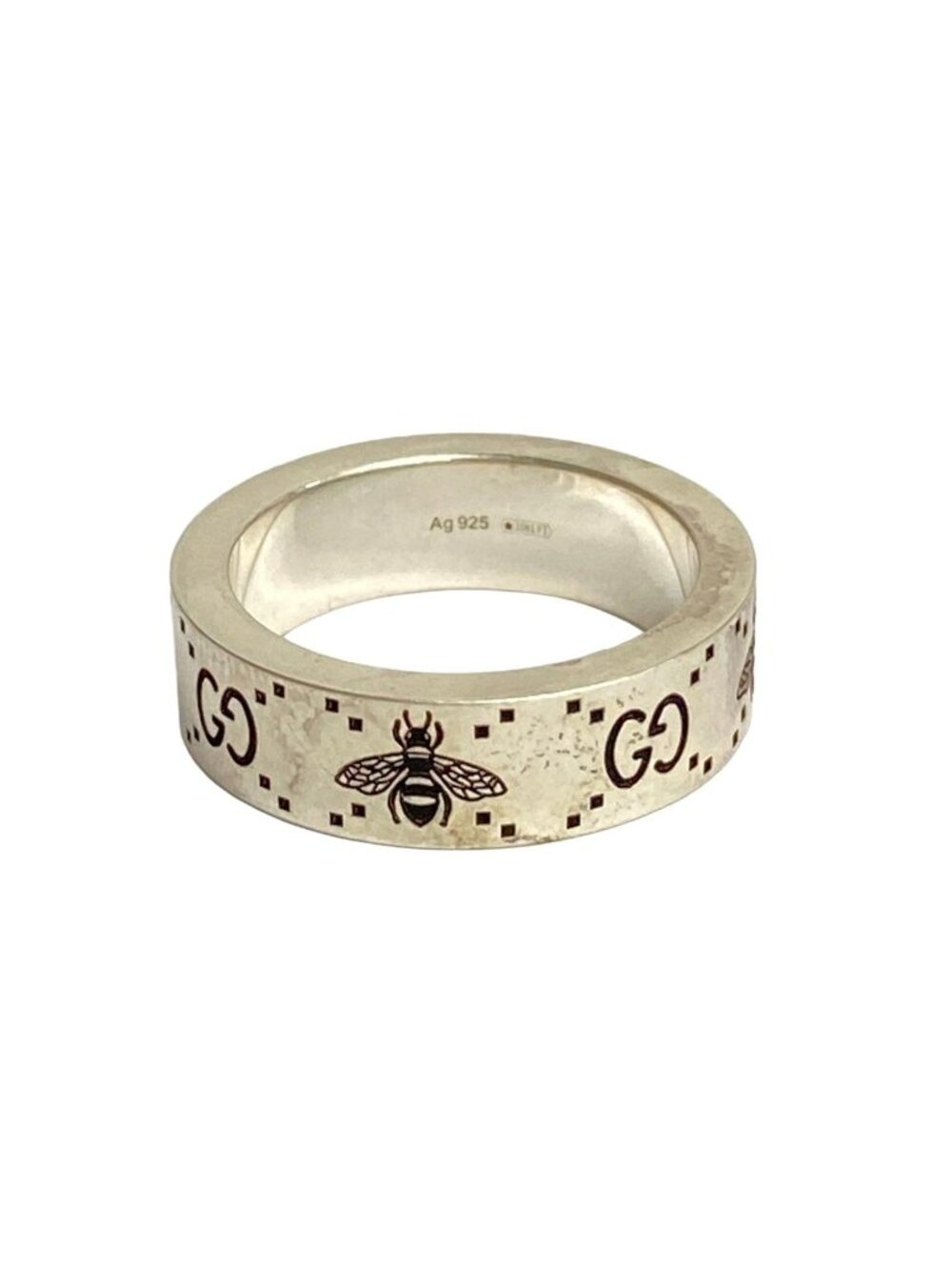 Gucci Ring GG Bee Gray Bing Silver - Picture 4 of 5